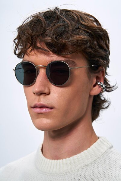 Bilge Karga Men's Sunglasses - Palmiro Silver Green