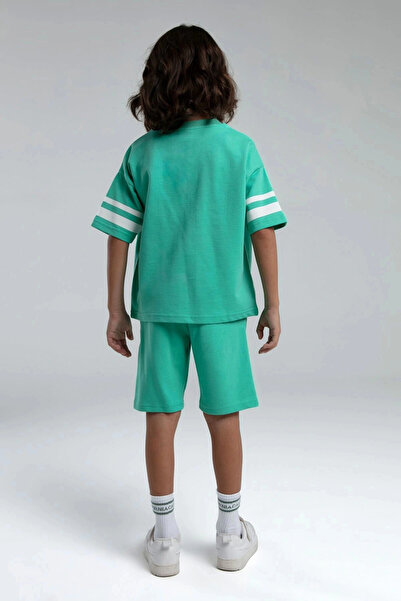 Rolypoly Boy's Green Bermuda Suit