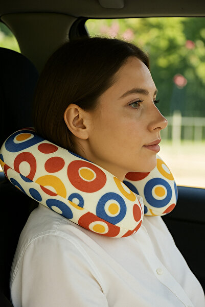 Automix Smart Neck Support Pillow 100% Visco Lock Mechanism Suitable for Home and Vehicle Use