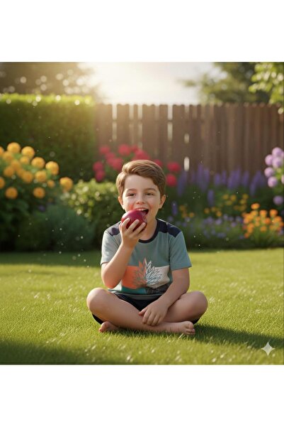 Sude HOMEWEAR Set de pijamale pentru băieți cu mâneci scurte