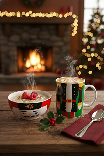Elista Lead Soldier Themed New Year's Cup & Bowl Set