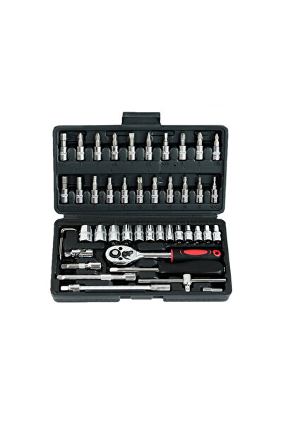 Koday 46PCS Tool Set - Torque Wrench/Screwdriver, Car/Motorcycle Repair Kit