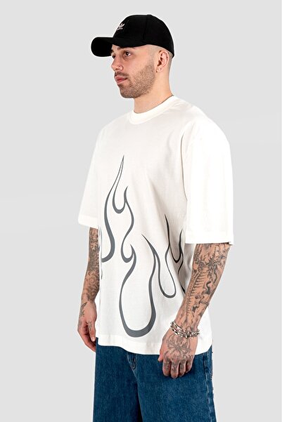 No Future Urban Flames T-Shirt Nf0470Gra