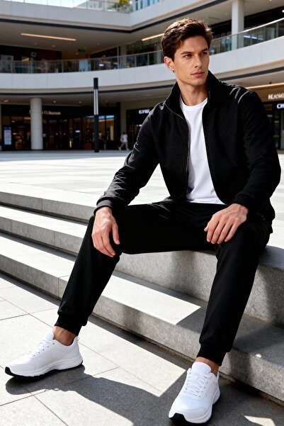 AIR JONES Hugo Siyah Jogger Erkek Eşofman Takım - 85198