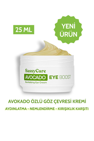SassyCare Avocado Eye Boost – Nemlendirici, Besleyici, Anti-Aging Göz Çevresi...