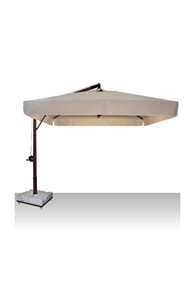 ODS Sun Pole Kare Şemsiye 300x300/8 - Mermerli Metal Altlıklı