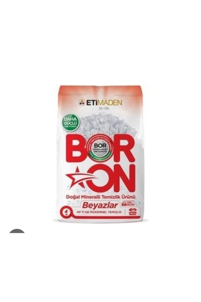 ETİ MADEN Boron Toz Deterjan 4 Kg Doğal Temz. Beyazlar