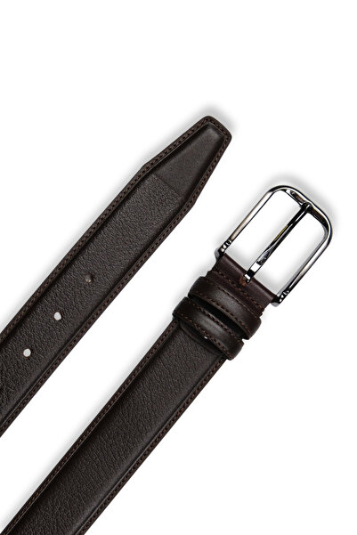 MFT Leather Design Genuine Leather Men's Belt – Patterned, 3.5 Cm, Brown |   ...