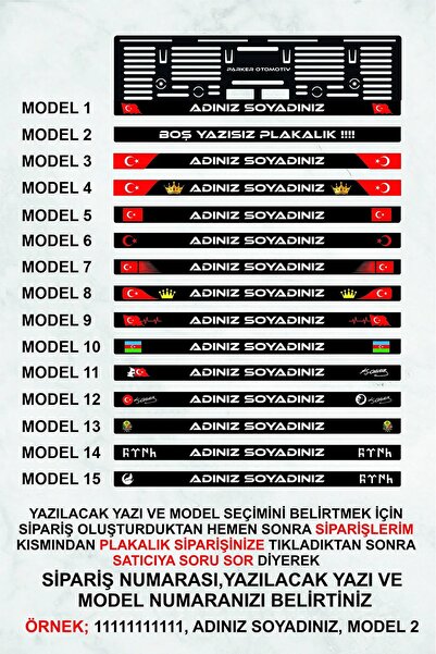 Parker Otomotiv A.Ş IŞIKLI PLAKALIK 2 ADET