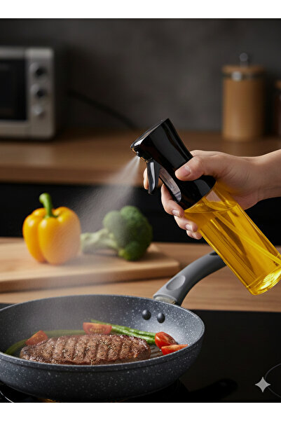 Trendora بخاخ زيت - زجاجة رذاذ للطهي الصحي للمقلاة الهوائية، الشواء، القلي، ا...