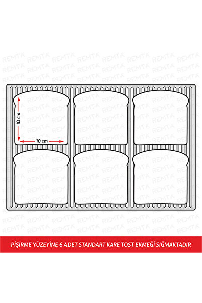 Remta R71 Elektrikli Tost Makinesi 12 Dilim