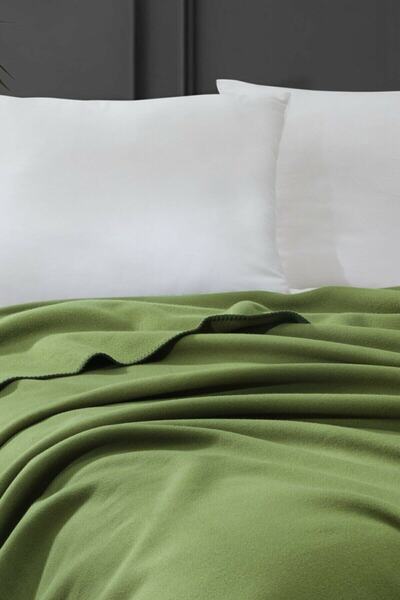 Denizli Concept Bloom Fleece Blanket Khaki Green 130x170 Cm