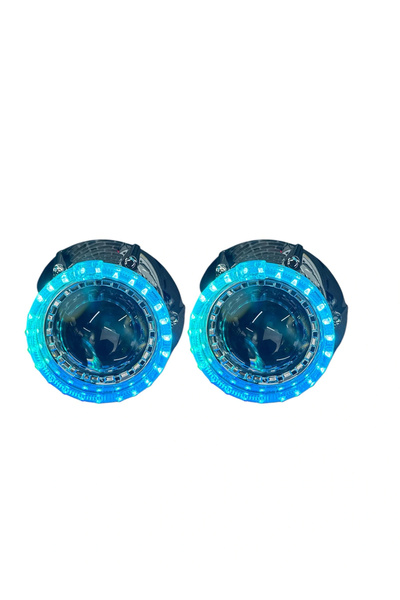 EKT 3 İNÇ Bİ XENON MERCEK + CY1 MODEL PİXEL ANGELLİ KAPAK SET