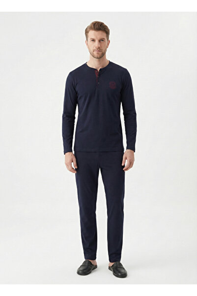 D'S Damat Ds Damat New Year's Special Gift Boxed Modal Fabric Pajama Set – Long Sleeve, Premium, Buttoned Collar La