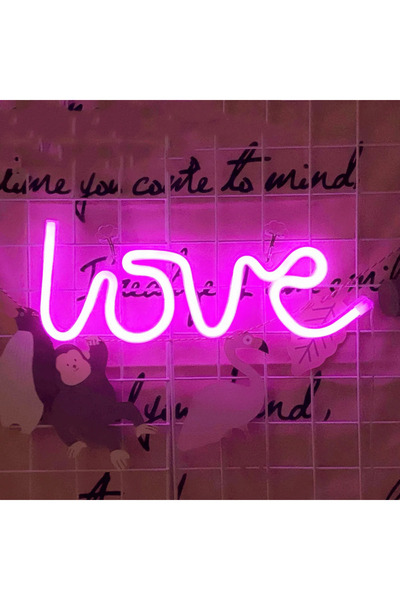 Poznan Lighting Neon Işıklı Gece Dekorasyonu | Love