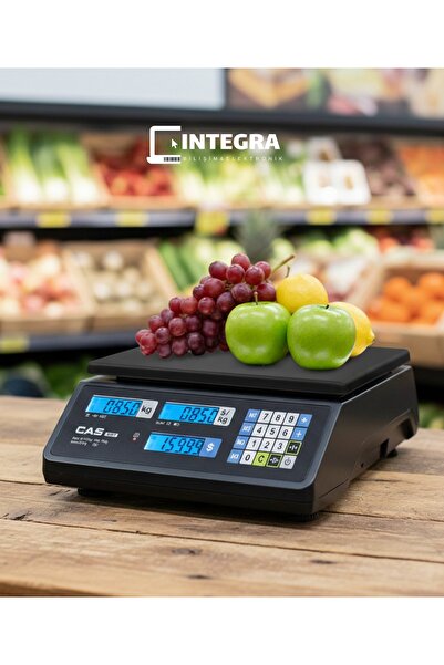 CAS ER-JR 30 KG FİYAT HES. BİLGİSAYAR BAĞLANTILI ONAYLI TERAZİ