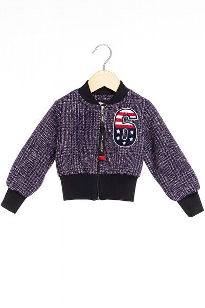 Hilal Akıncı Kids Kız Çocuk 6 Baskılı Astarlı Fermuarlı Ceket