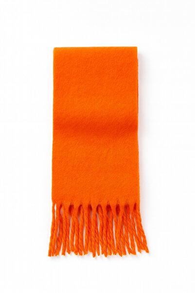 sf collection Eșarfă supradimensionat cu ciucuri cu textura moale de iarnă pentru femei