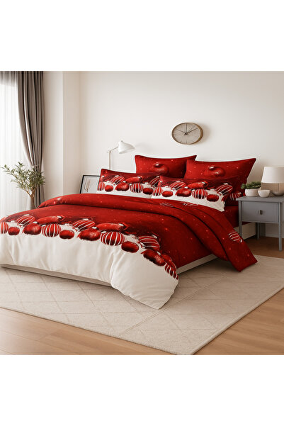 Casa Pucioasa Christmas Bed Linen - - Fine Cotton 6 pieces, Fitted Sheet