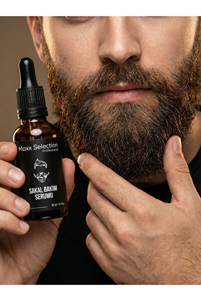 MAXXSELECTION Sakal Bıyık Serumu Sakal Bıyık Güçlendirici Besleyici Uzatma Ba...