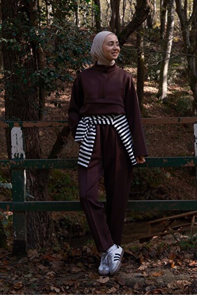 QANU Silva Trouser Suit Brown