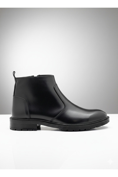 BESS SHOES Valódi bőr vízálló férfi csizma - teljesen ortopéd és hidegálló