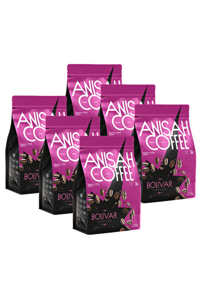 Anisah Coffee 6 X 1000 gram Bolivar Espresso Çekirdek Kahve