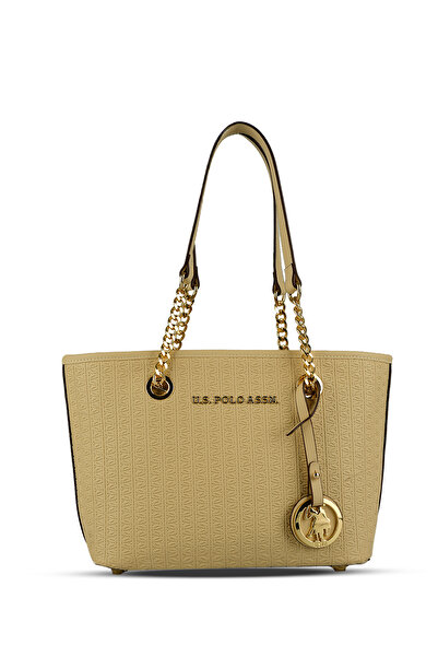 U.S. Polo Assn. Geantă de umăr bej pentru femei - Exclusiv online Us8623