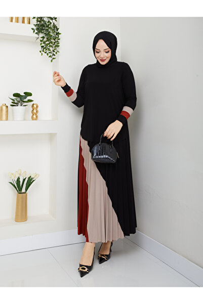 MODAMÜNASİP Υπέροχο Σετ Σαντιζ Φούστας Δύο Τεμάχια