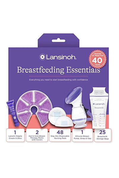 Lansinoh Breastfeeding Essentials Kit - 77 Piece