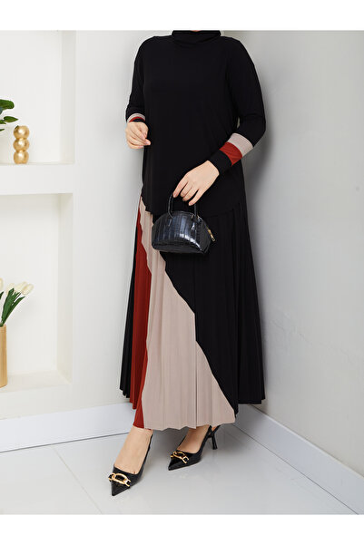 MODAMÜNASİP Υπέροχο Σετ Σαντιζ Φούστας Δύο Τεμάχια