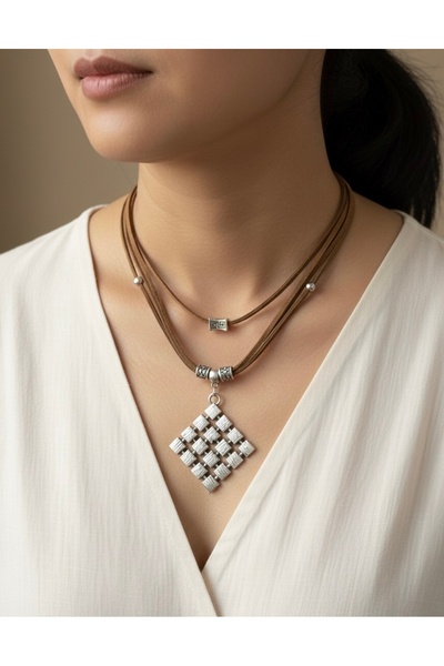 DENİZ TASARIM Süet choker kolye