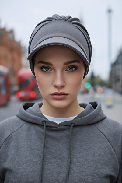 Aisha's Design قبعة بونيه بأربعة مواسم، أنثراسيت، B-73O