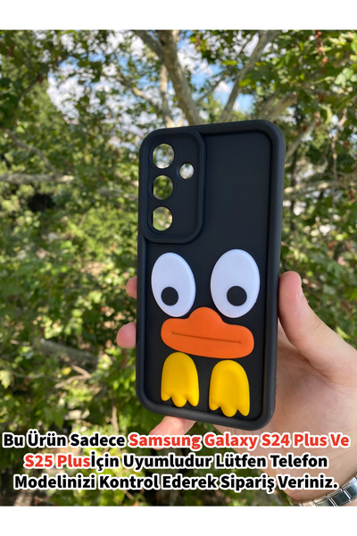 Merwish Galaxy S24 Plus Ve S25 Plus Uyumlu Krono 3D Figürlü Darbe Korumalı Si...