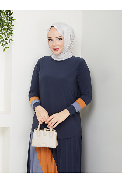 MODAMÜNASİP Υπέροχο διπλό κοστούμι με σανδί φούστα