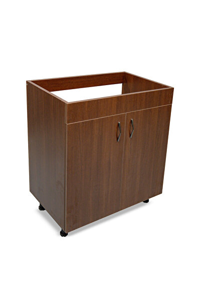 OEM Sink Cabinet with 2 Doors, Wenge, 80x82x50 cm, 18mm Chipboard, Adjustable Legs