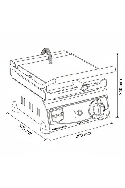 Remta R72 8 Dilim Elektrikli Tost Makinesi 1200 W