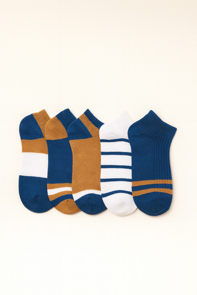 Katia&Bony 5 db csíkos cipó zokni készlet fiúknak