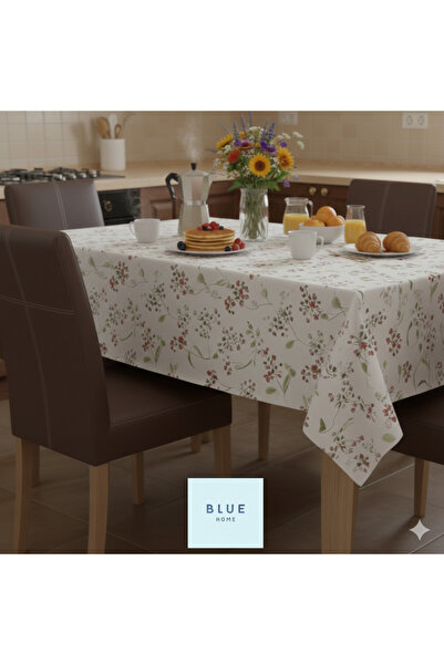Blue Home 🆕 Fiesta Lux Pvc Fiber Tablecloth - Waterproof Modern Pattern Kitchen and Dining Table Cover.