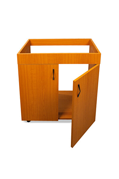 OEM Sink Cabinet for Kitchen Sink, 2 Doors, Cherry, 80x82x50 cm, 18mm PAL, Adjustable Legs