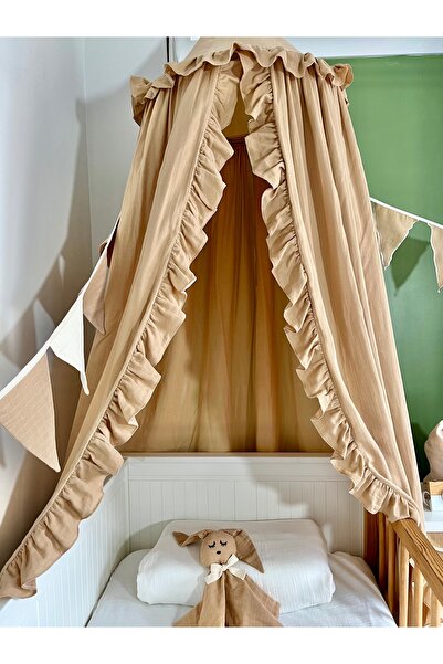 Hubb Müslin fırfırlı bebek Cibinlik çocuk yatağı Cibinlik /kitap okuma alanı ...