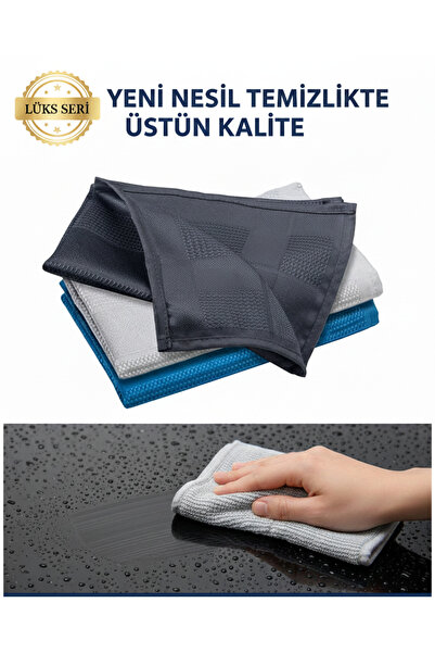 LUXWIPE Lüks Seri: Ultra Kaliteli Mikrofiber Temizlik Bezi | Çizmez,Tüy Bırak...
