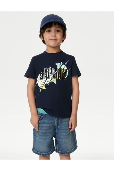 Marks & Spencer Saf Pamuklu Batman:trade_mark: T-Shirt (2-8 Yaş)