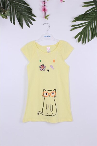 Cicitime Necklace And Cat Embroidered Dress