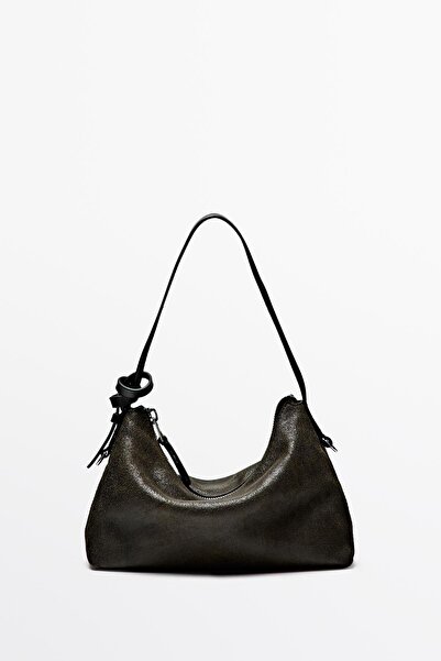 Massimo Dutti Küçük napa deri çanta