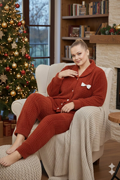 Miss Meryem Yılbaşı Kırmızı Welsoft Yumuşacık, Sıcak Tutan ve Rahat Büyük Bed...