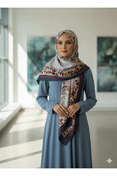 polo istanbul FLAMLI KETEN EŞARP TÜLBENT