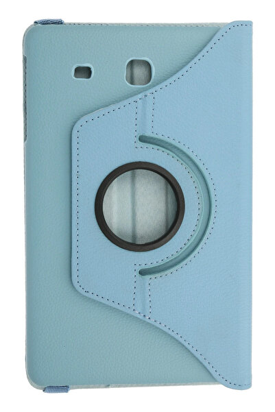 NewFace Rdbydn Samsung Galaxy T560 Tab E 9.7 Case 360 Tablet Leather Case (154628) - Turquoise