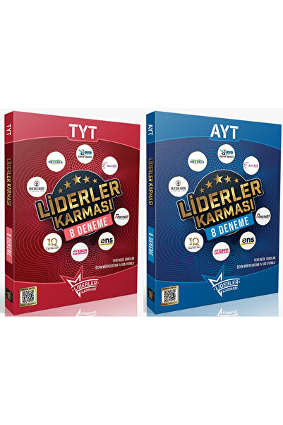 LİDERLER KARMASI 2026 Model TYT-AYT 8+8 Deneme Seti Muhteşem 2li Toplam 8 Yay...