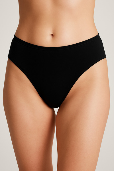 OrganicKid Comfort Plus Kadın Siyah Slip Külot 2'li Set